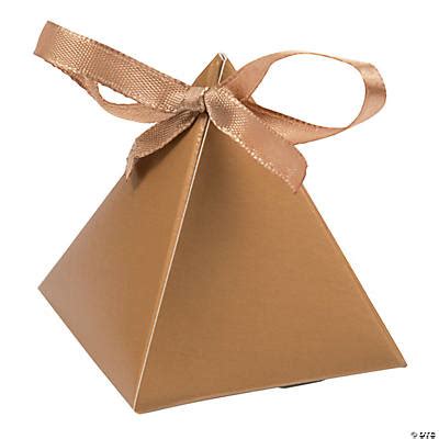 metallic triangle favor boxes|triangle gift box.